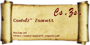 Csehó Zsanett névjegykártya